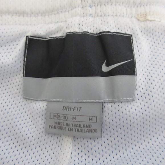 Nike Dri-Fit Shorts Sz Medium Blue White Reversible Mesh Swoosh Embroidered Logo - Picture 4 of 8